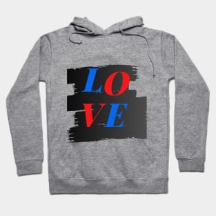 love red and blue Hoodie